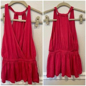 Free People- Cherry/red Top. Size XS
